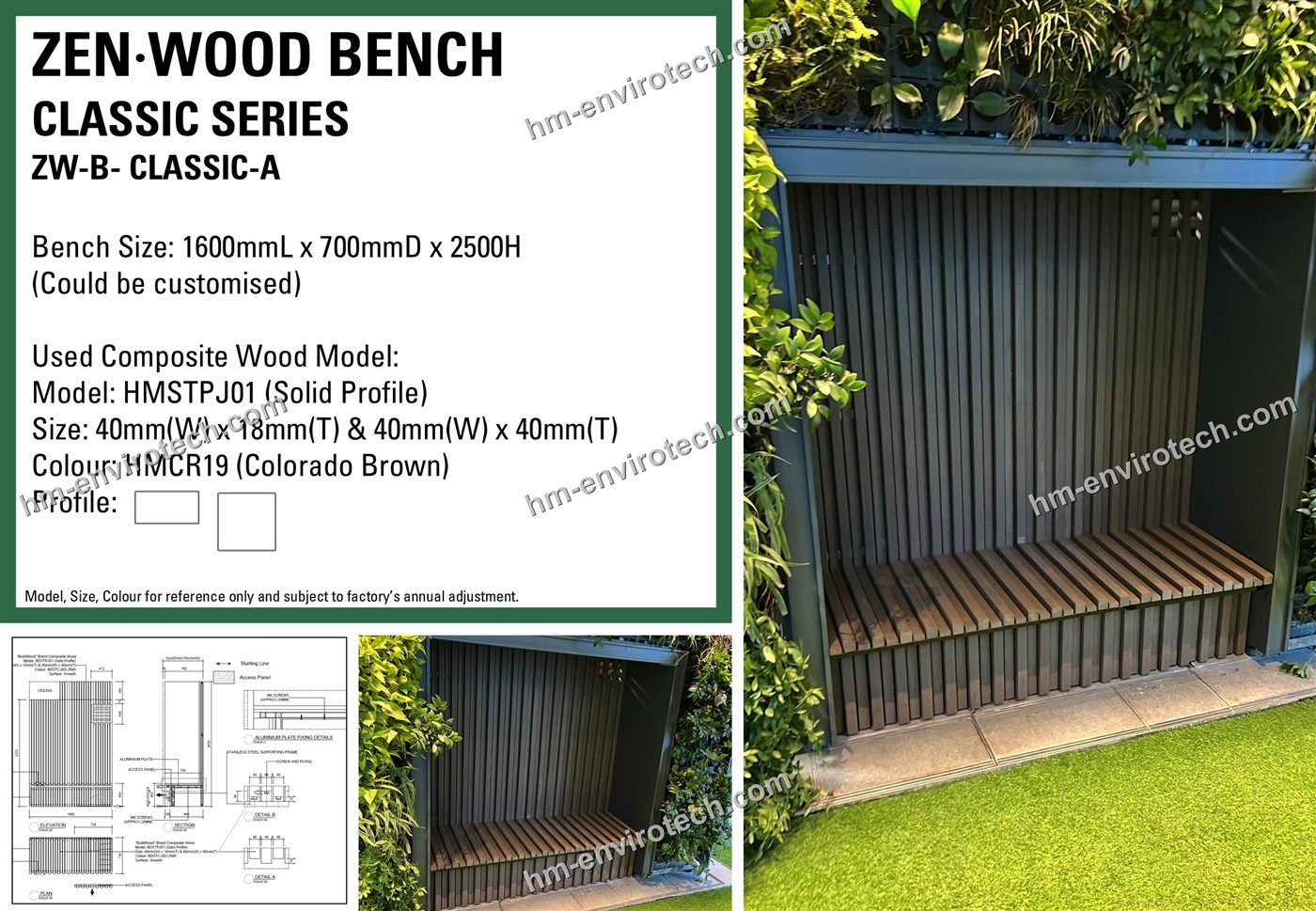 Classic Series shelter bench