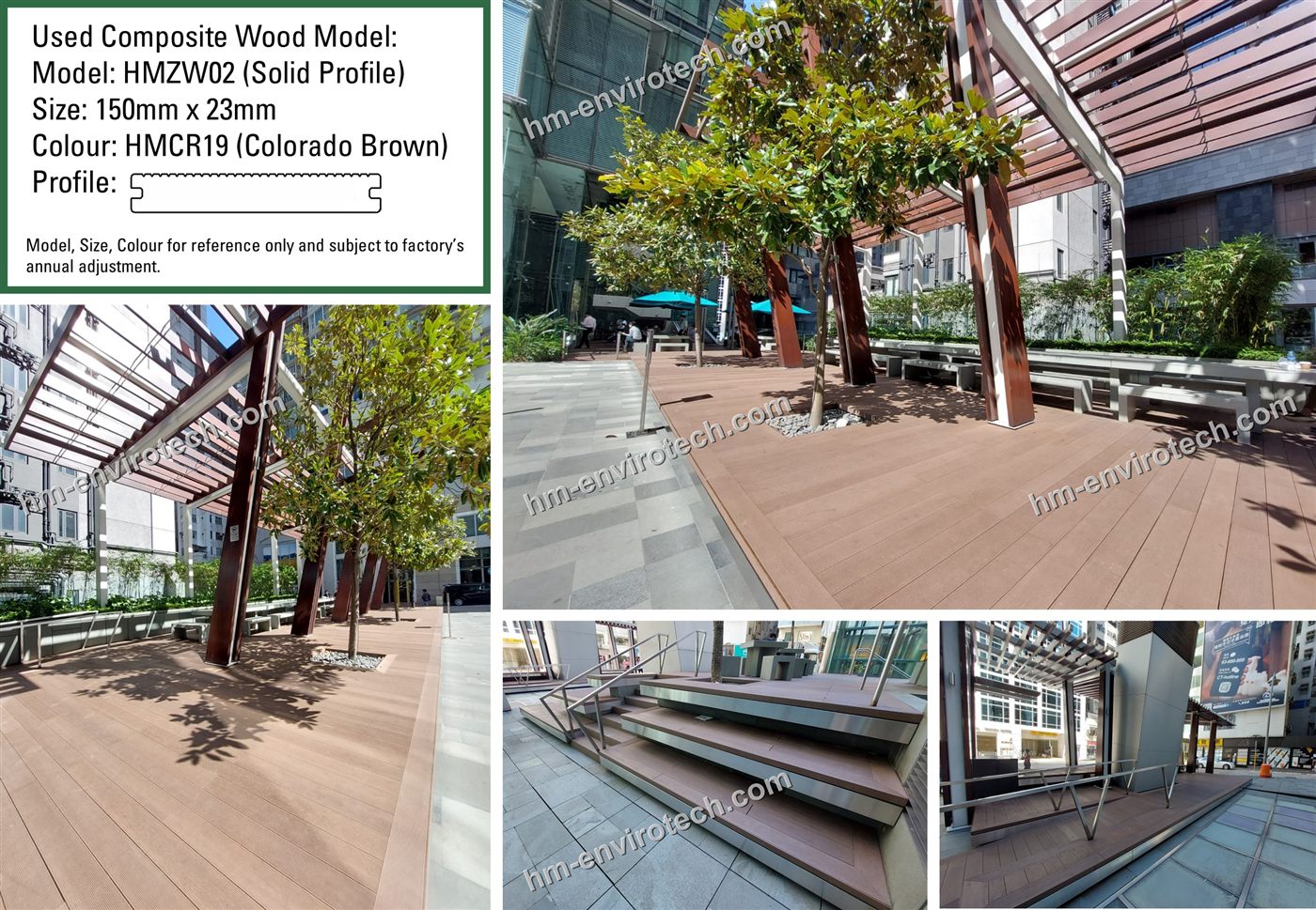 Pergola walkway deck