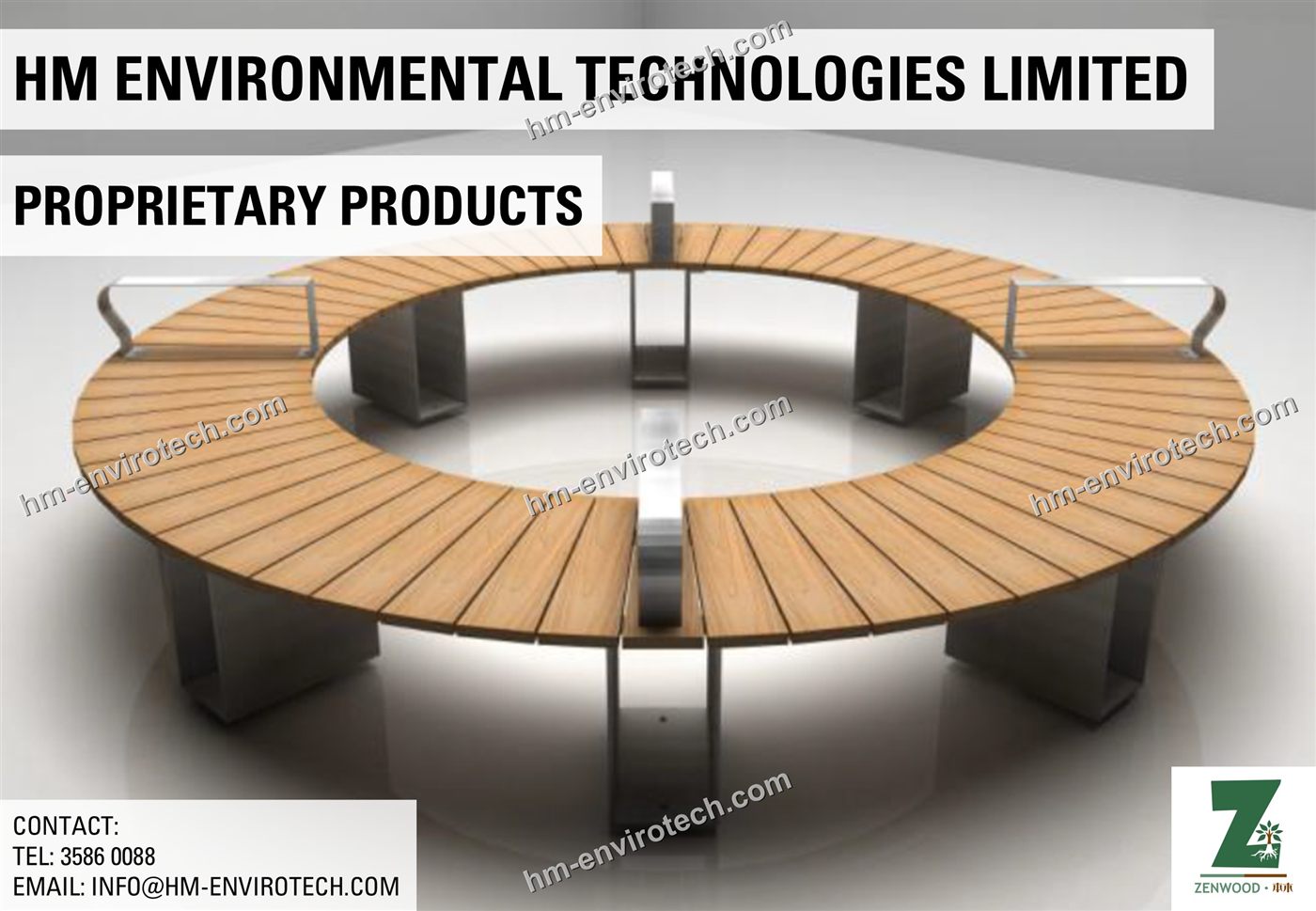 Circular bench overview