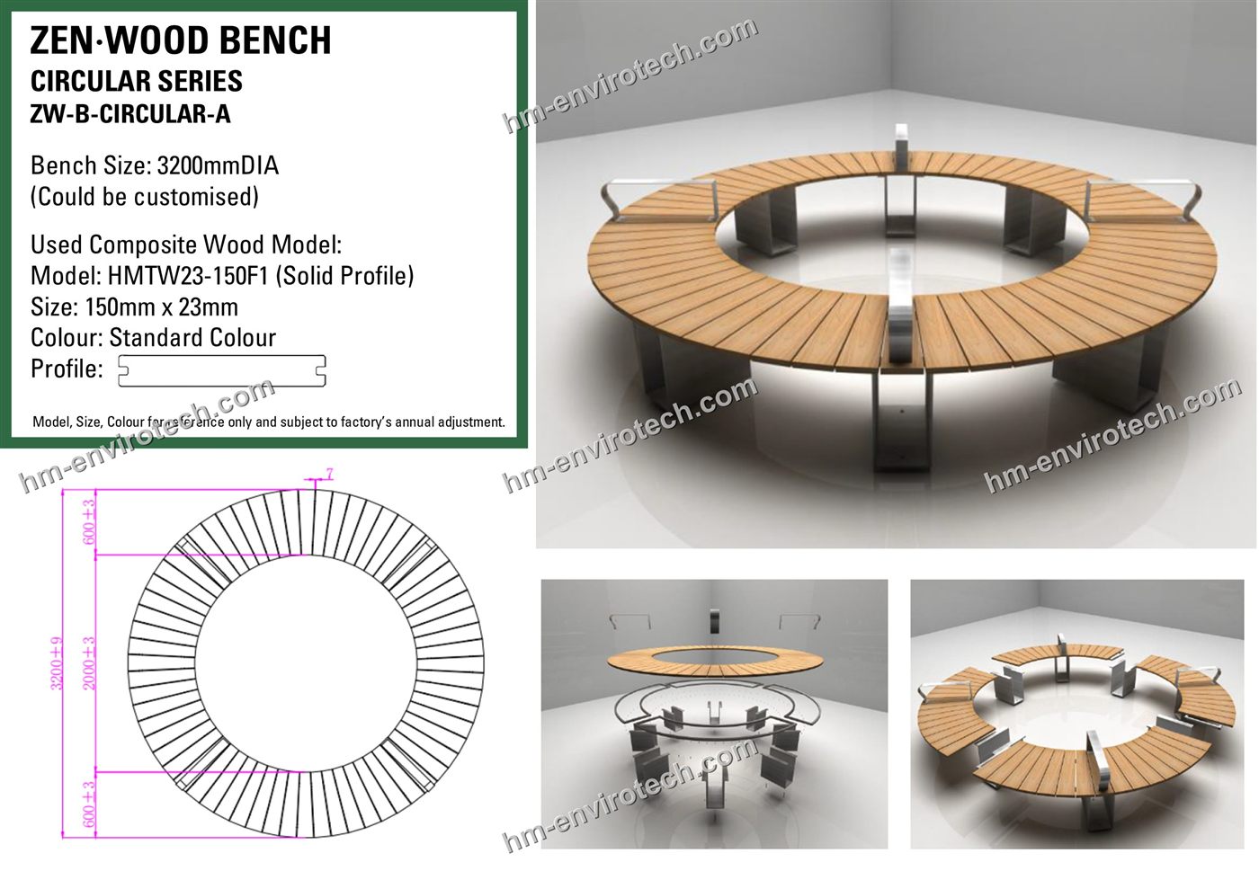 Circular Series bench